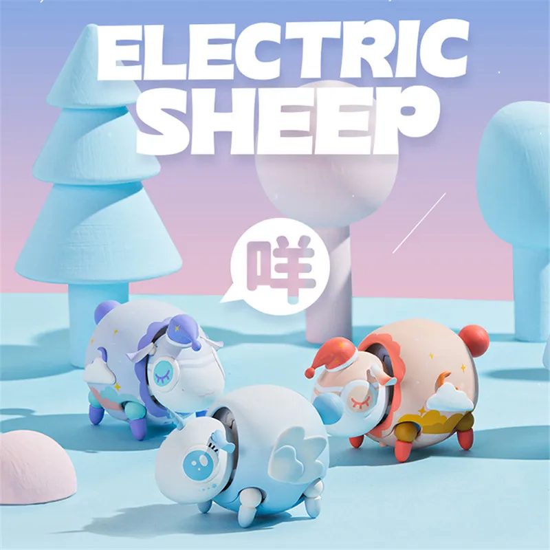 Cute Electronic Sheep Blind Box Slowly Speed Walking Fashion Trendy Toys Christmas Gift for Girls mystery box