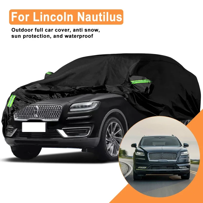 

Full Car Cover for Lincoln Nautilus Outdoor Use - Waterproof Snowproof Sunshade, Winter & Summer Auto Protection Accessories