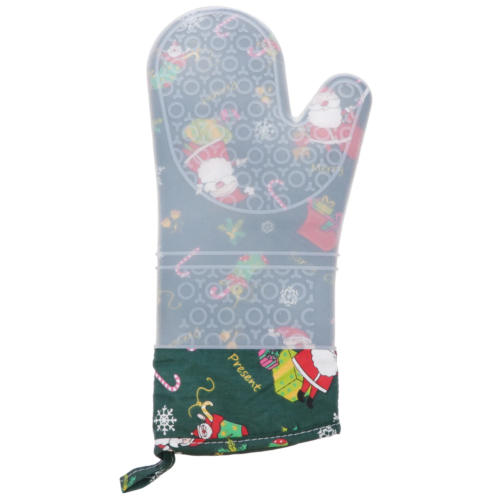 

Silicone Gloves Heat Resistant Fingerless Thickened Cotton Insulation Non Slip Oven Baking Cooking Kitchen Microwave Gift