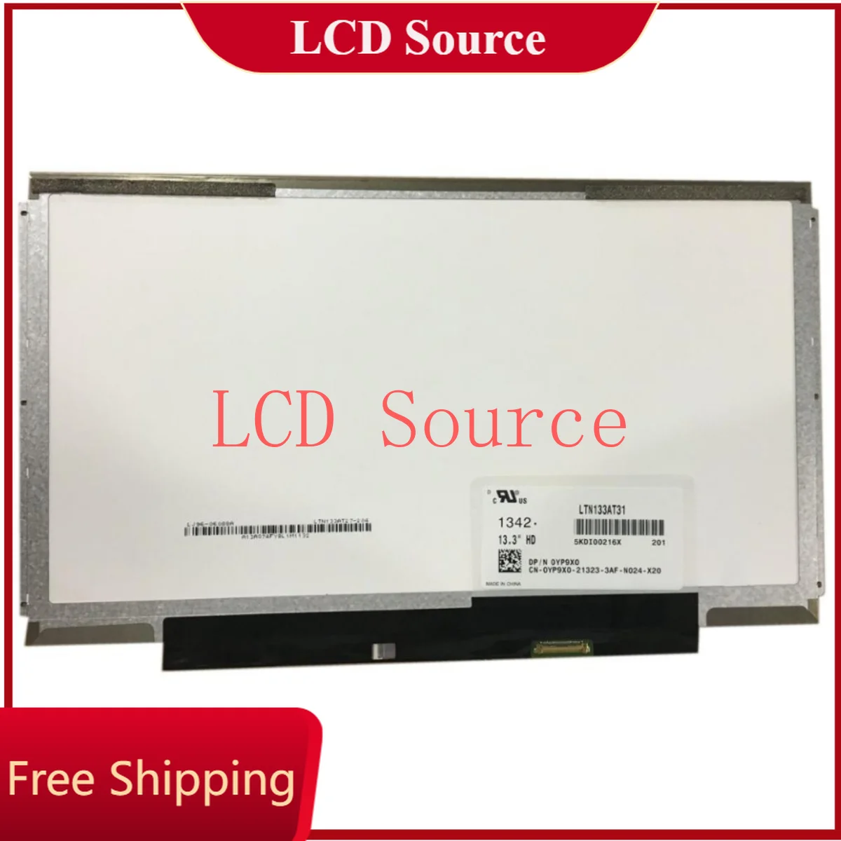 

LTN133AT31 fit HB133WX1-201 B133XTN02.1 N133BGE-E31 13.3" 30pin 1366x768 LED EDP interface (30pin) Slim Laptop LCD Screen NEW