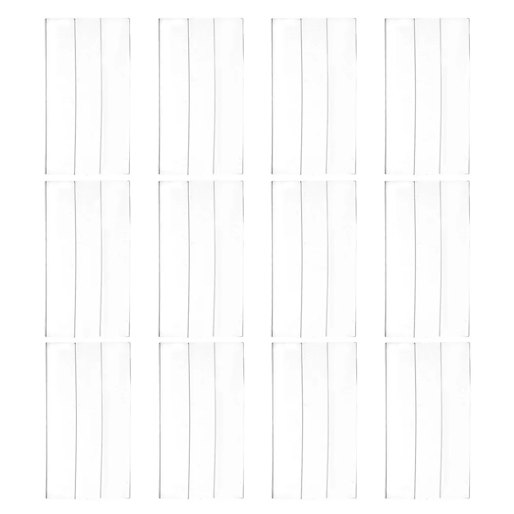 

20Pcs Flat Label Holders Clear Acrylic Price Tag Display for Retail Stores Supermarkets Shelves Sign Stand Market Stall Display