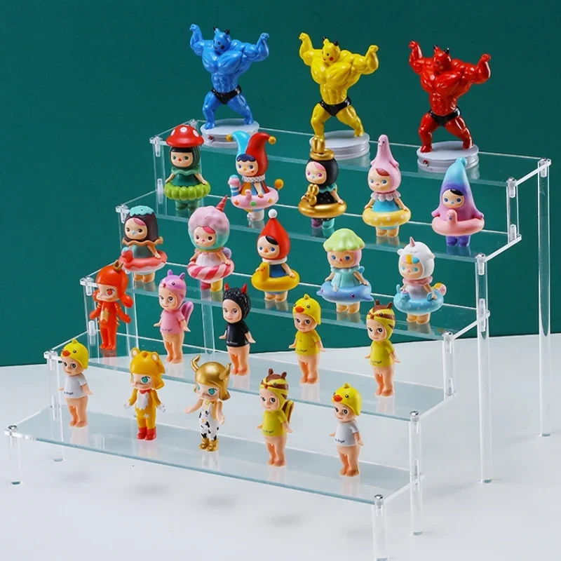 Acryl Display Stand Clear Display Riser Rack Voor Cupcakes Parfum Poppen Decor Organizer Voor Amiibo Figuren