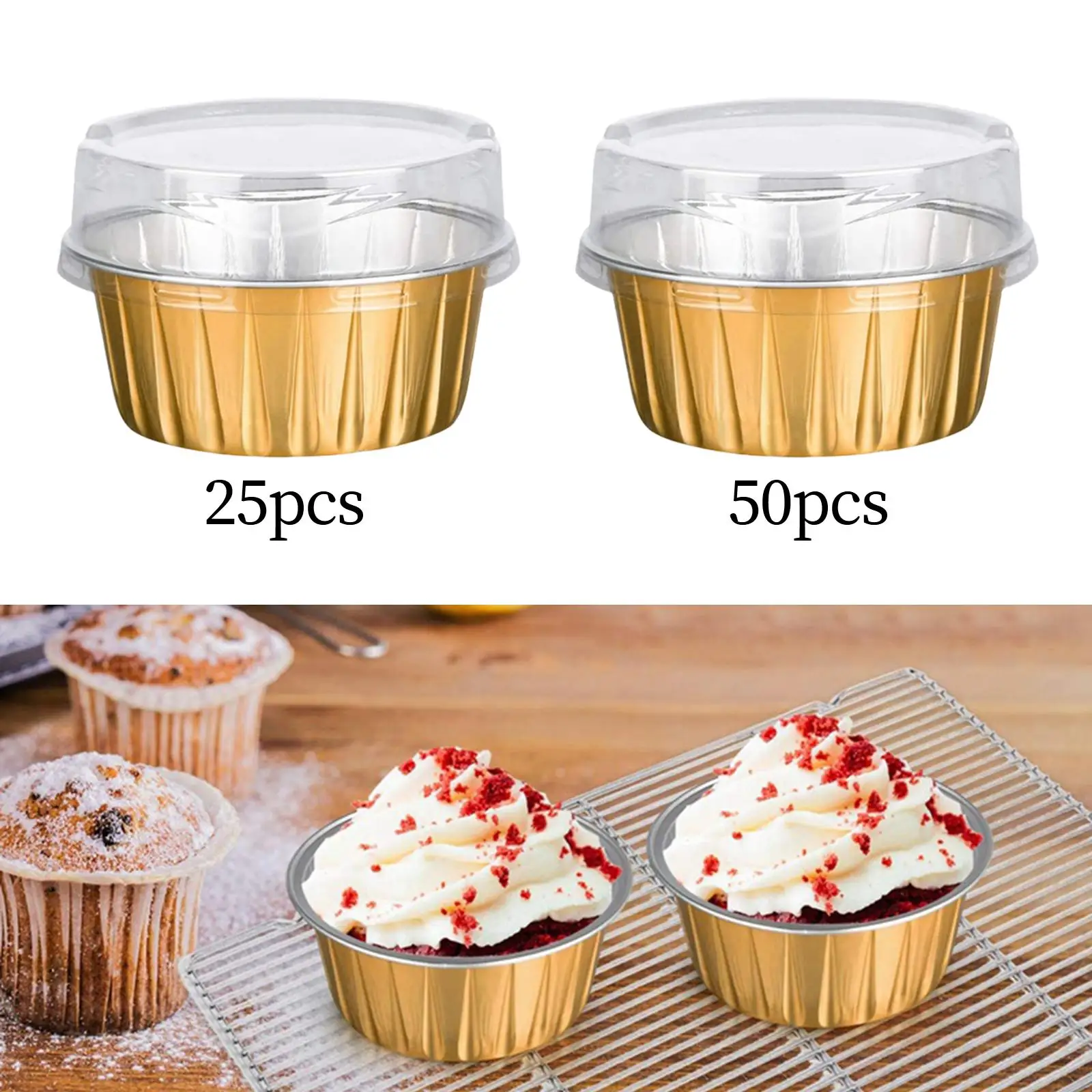 

Cupcakes Liners Cups Chilled Preservation Holder Liner for Wedding Birthday Bakery
