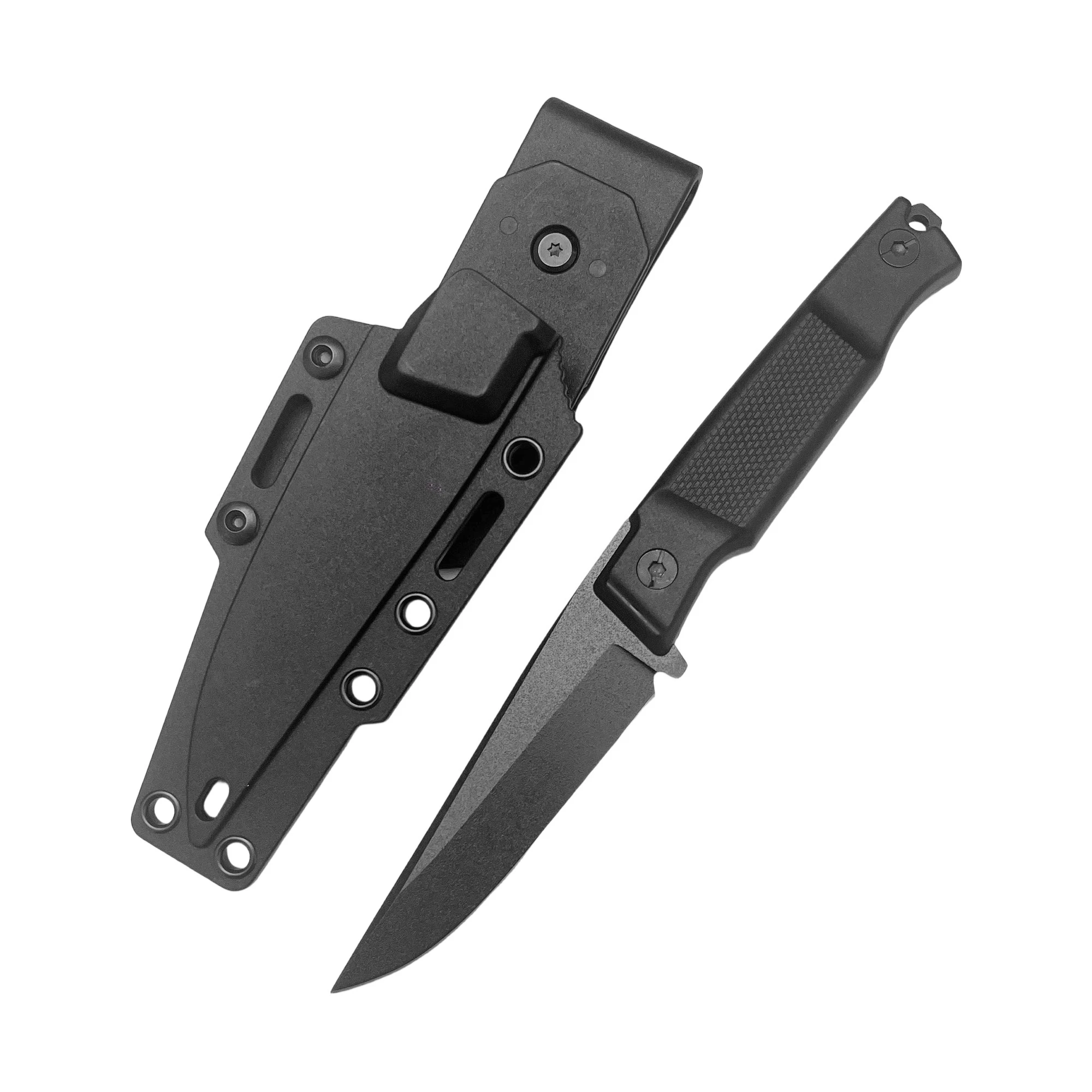 KB 5500 Многофункциональный маленький прямой нож с лезвием 9Cr13Mov, нейлоновая ручка из волокна, незаменимый для кемпинга, барбекю, вечеринок