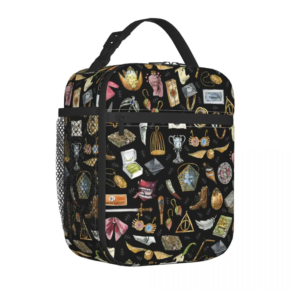 Harries Movie P-Potters Magic World Accesorios Bolsa de almuerzo aislada Bolsa de almacenamiento de alimentos Caja de almuerzo térmica portátil más fresca