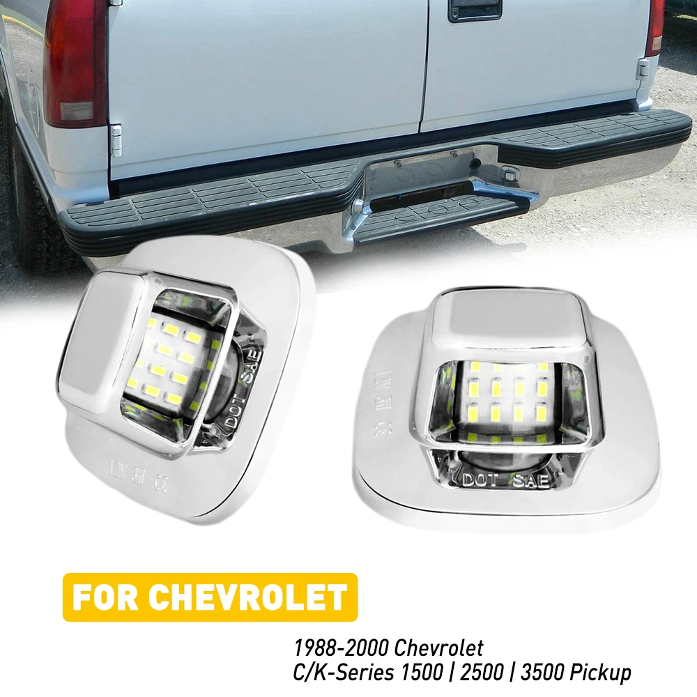 Do Chevrolet Chevy Blazer 2000 1999 1998 1993 1992 1991 1988 Zespół oświetlenia tablicy rejestracyjnej LED Wodoodporny 2 szt Akcesoria samochodowe