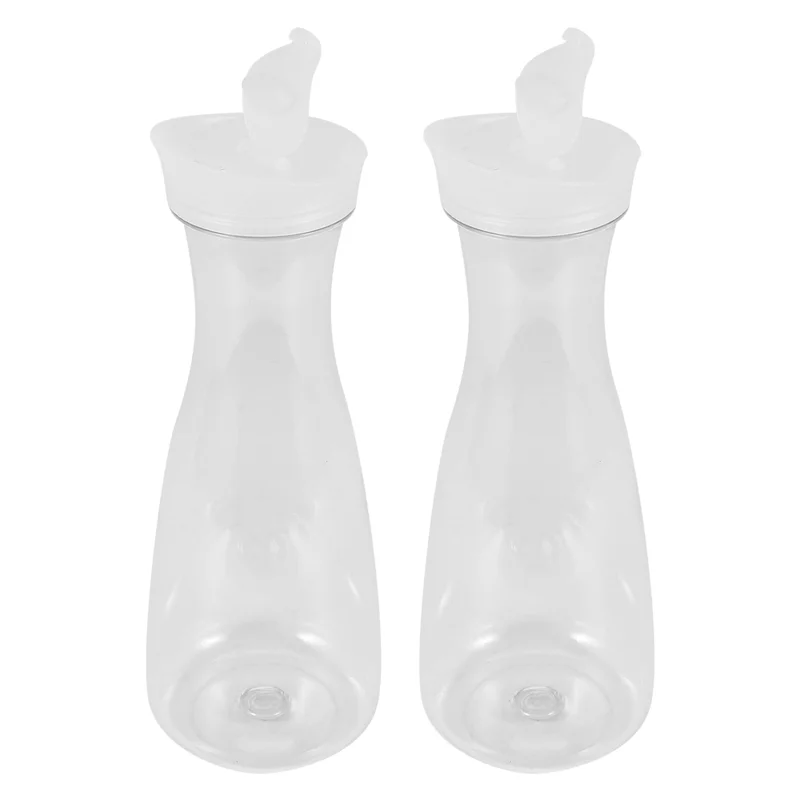 AF90-2Pcs Пластиковые графины для воды с белыми откидными крышками - небьющиеся шарики для пищевых продуктов и перерабатываемые - банка для сока