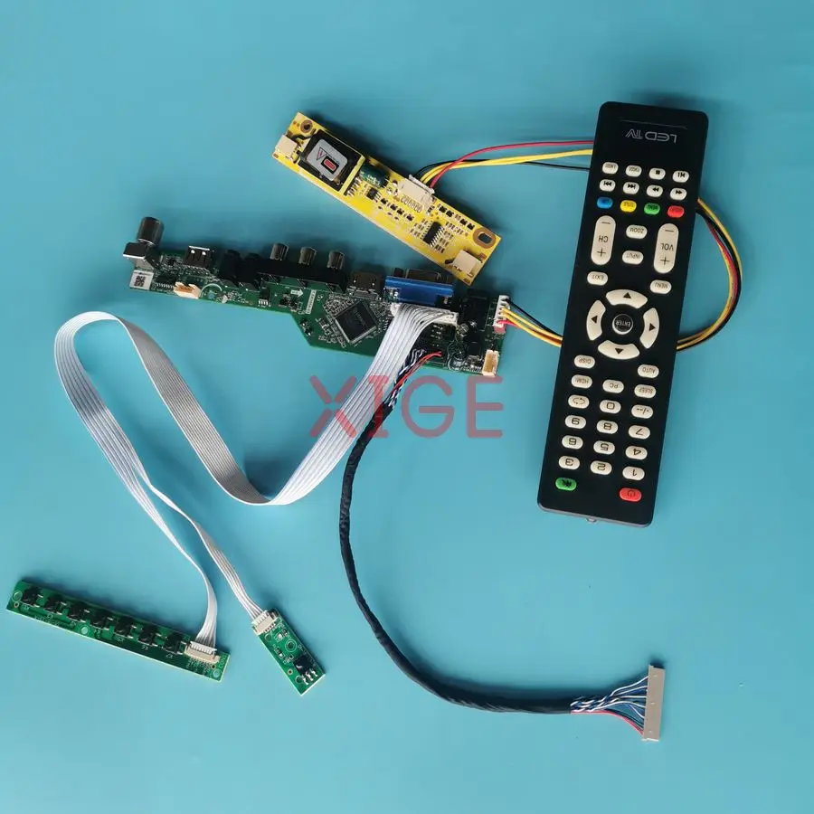 

Screen Drive Controller Board Fit LM150X07 LM150X08 LM150X06 LC150X08 1024x768 USB+AV+VGA+HDMI 1024*768 20Pin LVDS 2CCFL DIY Kit