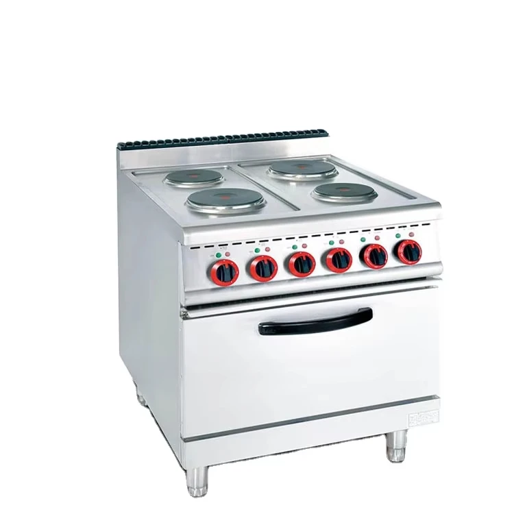 Freestanding Four Hot Plate Electric Range With Oven