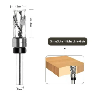 حافة مركبة من الحواف الحلزونية ذات 8 مقابض لتحديد المقبض وسبائك متكاملة ونحت نهاية مطحنة النجارة المركبة #2