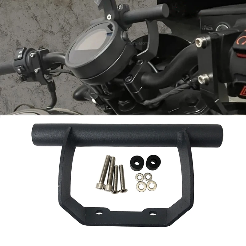 For HONDA REBEL 500 REBEL300 CMX300 CMX500 300 2017-2023 Motorcycle Phone GPS Navigation Plate Bracket Handlebar Adapt Holder 