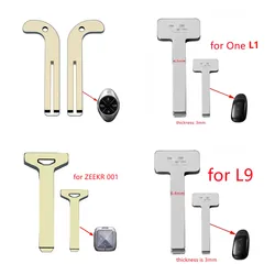 2PCS/Lot Car Smart Emergency Insert Key Blank Blade Replacement for ZEEKR 001 Xiaopeng P7 for BMW X7 Lixiang L1 L9