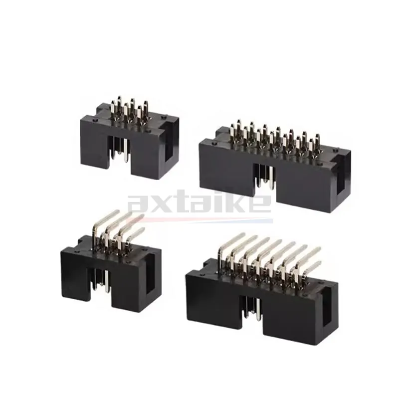 10PCS DC3 2.54mm 6P - 50Pin 8P 10P 14P 16P 20P 26P 30P 34P 40P Socket Header Connector ISP Male Female Straight / Curved Needle
