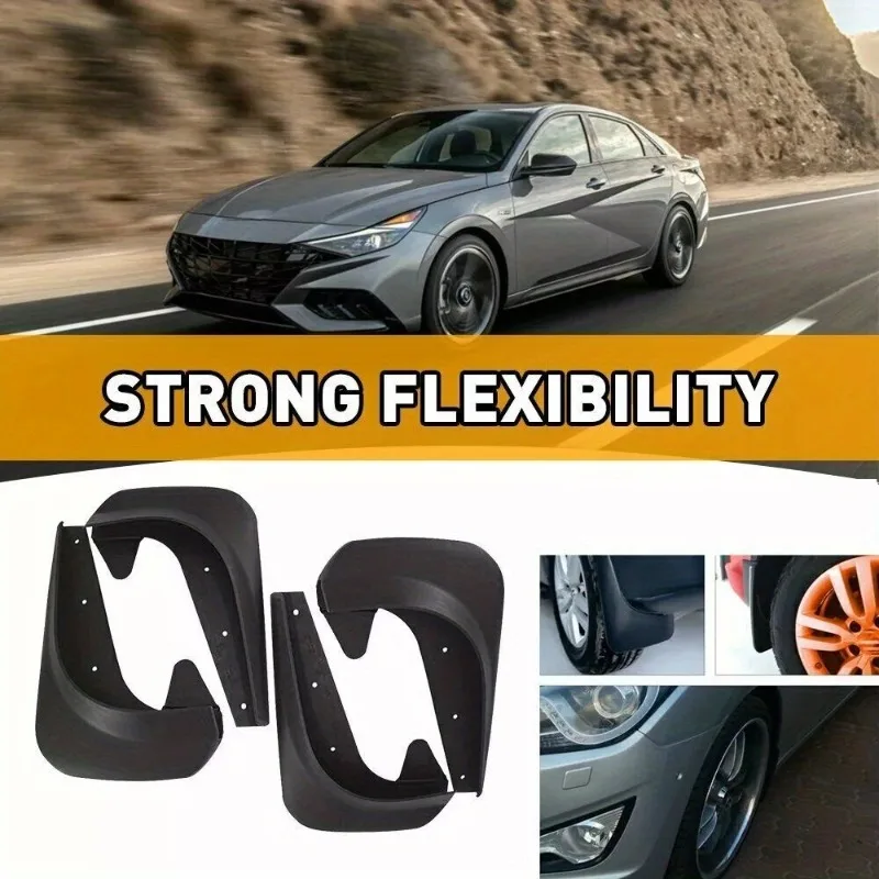 4pcs Automotive universal front and rear tires splash guard car parts