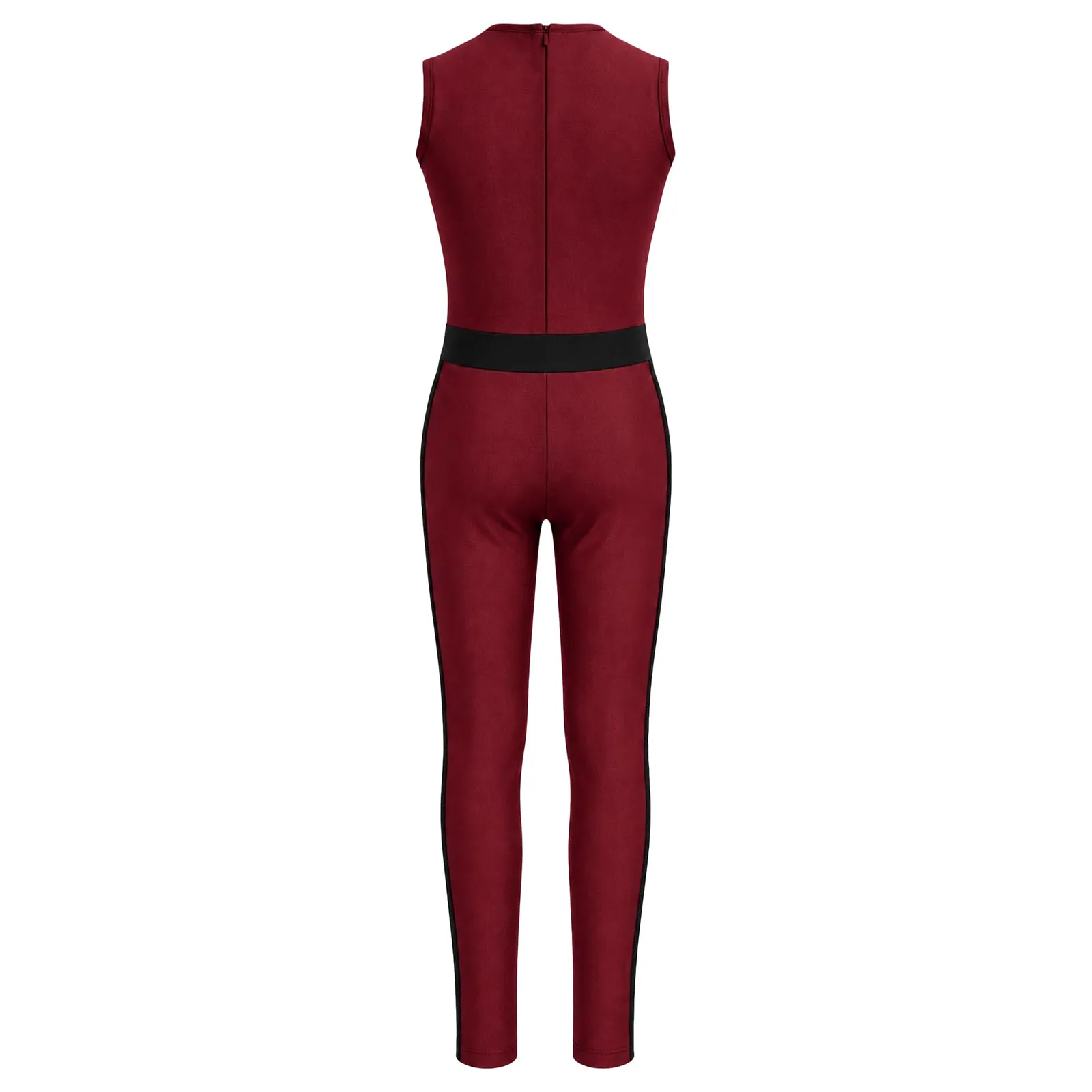 Ärmelloses Gymnastik-Unitard für Jungen, Kinder-Trainingsanzug, dehnbarer Leotard, Tanz-Trainings-Jumpsuit, Ballett-Tanz-Wettkampfkleidung – Detail 5