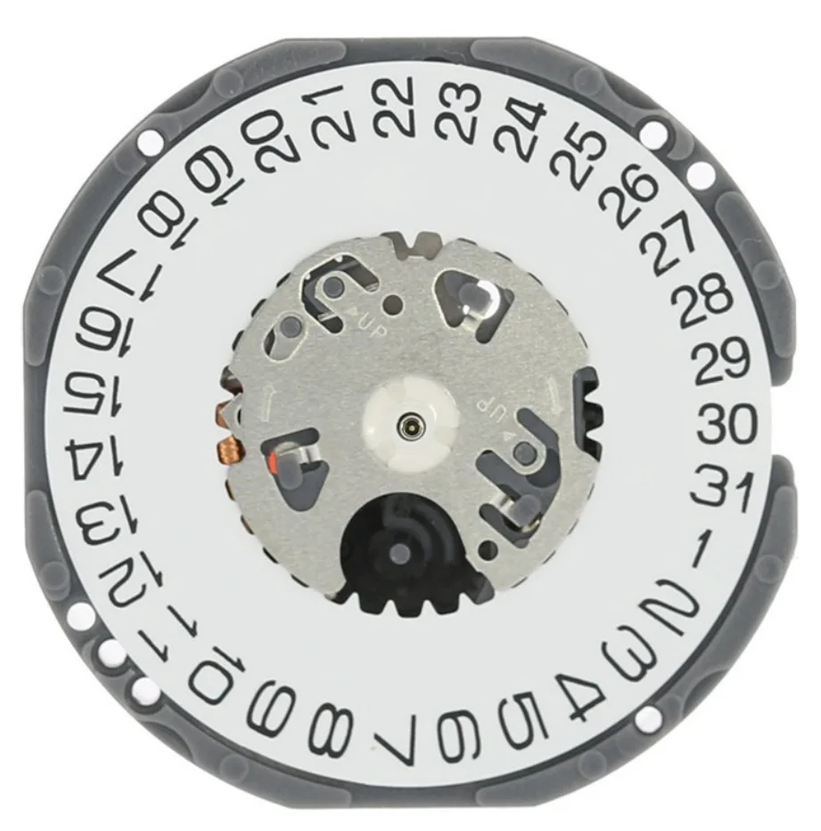 Fecha del movimiento del reloj de cuarzo VJ32 a las 3 horas