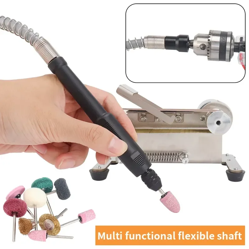 110V 220V Mini Electric Belt Sander DIY Polishing Grinding Machine Multifunctional Grinder Cutter Edges Sharpener