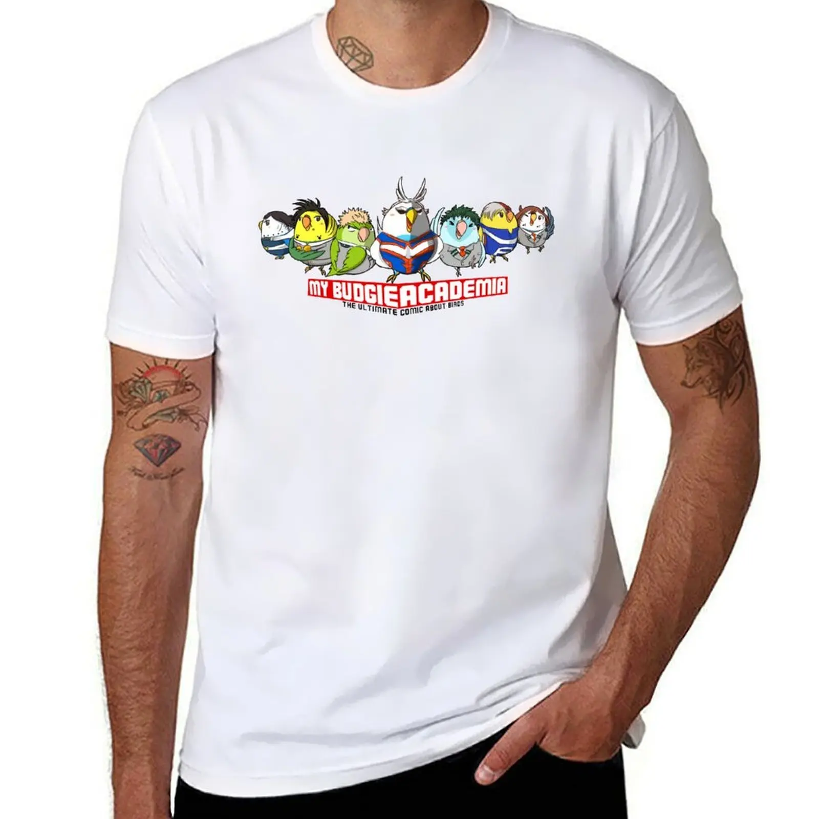 

My Budgie Academia T-Shirt t shirts for man cotton soft man graphic t shirt T-Shirt