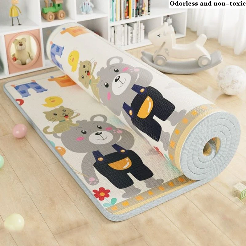 Tasteless 200cm*180cm Crawling Mat Double Surface Carpet Creative Cartoon Design Developing Mat for Children Cute Baby Play Mats