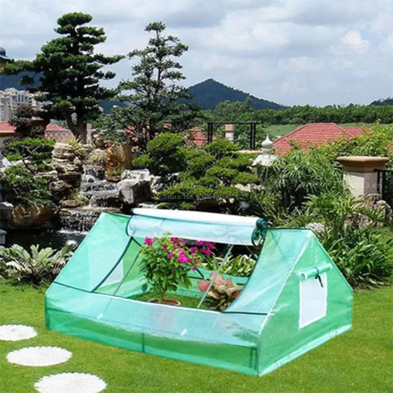 

1.8 Meter Length Tower-Shaped Outdoor Greenhouse Plastic Agricultural Mini Garden Cover Anti-Freeze Plant Cover Warm House Shed