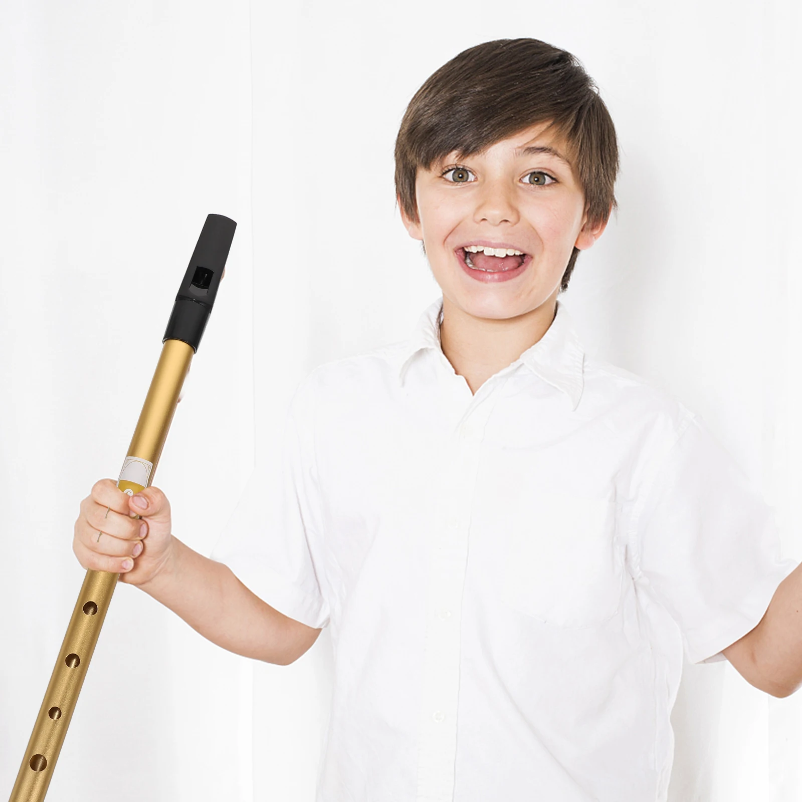

C-tuning Treble Straight Flute Kids Musical Instruments Soprano Recorder Golden