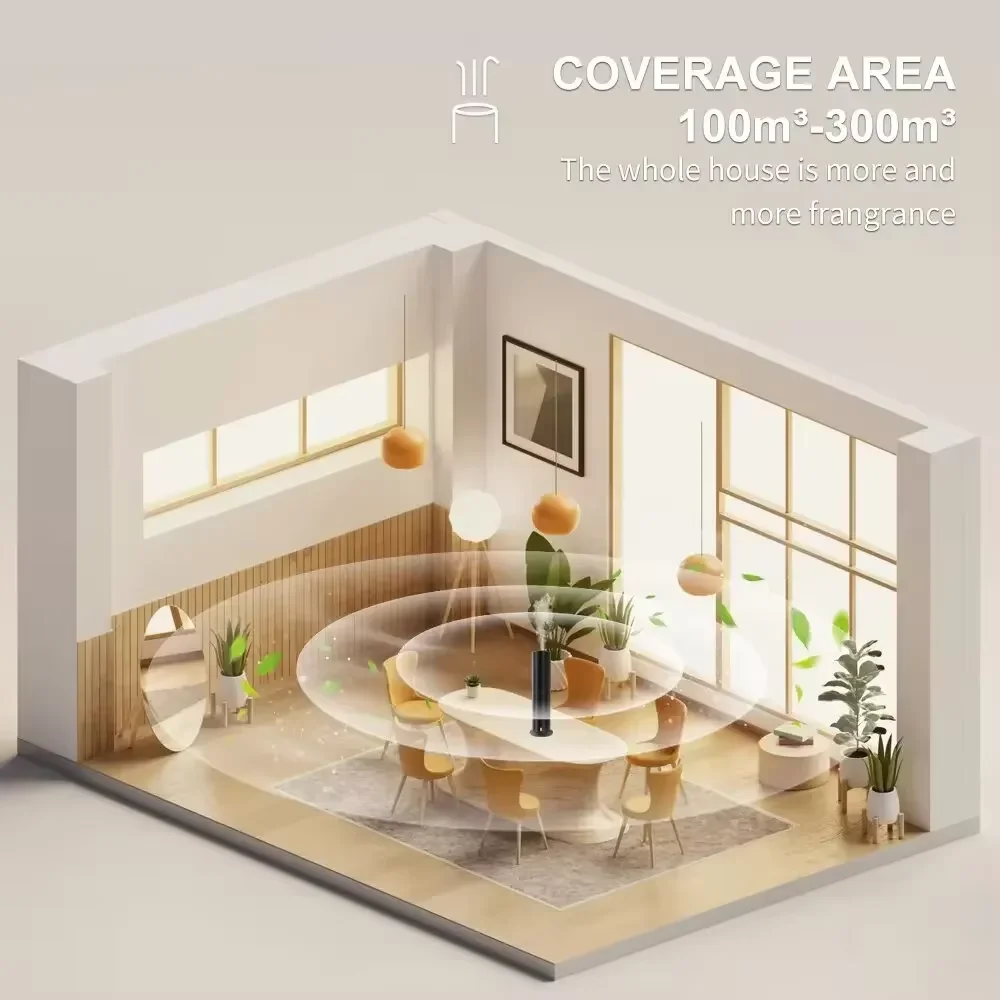 Bluetooth Smart Scent Air Machine Hotel Collection Diffuser for Essential Oil Waterless Diffuser for Home Hotel Room Fragrance