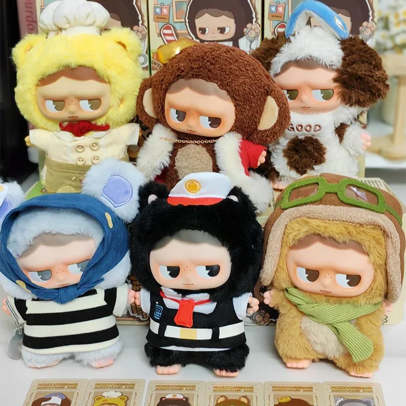 MONBOO Forest Town Series Blind Box Kawaii Comfort Doll Girl Gift Cotton Doll Tabletop Decoration Action Figure Mystery Box Toys