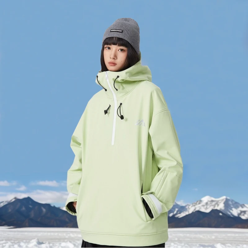 New Couple's Skiing Jackets 2025 Winter Warm Snow Clothes Pro Windproof Woman Ski Sport Hoodies Man Outdoor Snowboard Tracksuit