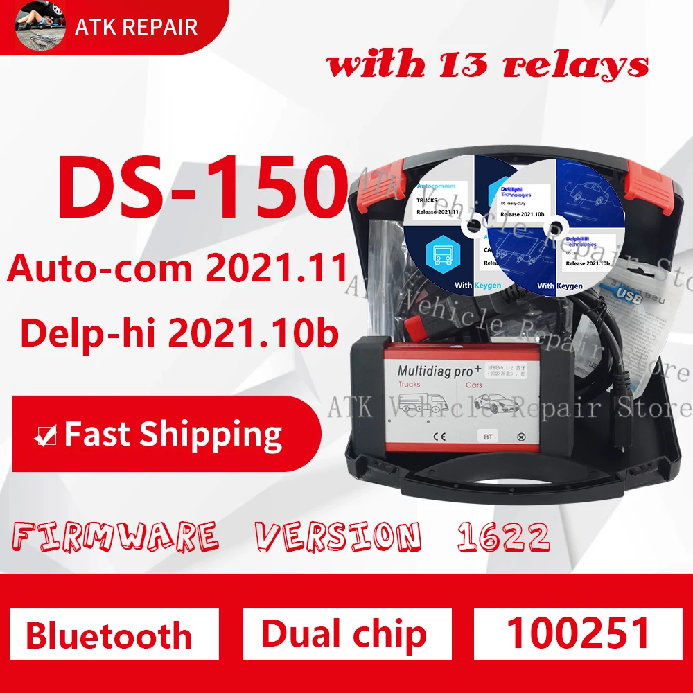 

Dual board DS-150E diagnostic equipment OBD2 Pro cars trucks updated from February 23. 2020-10 2022 with quality A+fast shipping