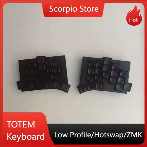 NEW TOTEM Split Keyboard Low Profile Custom ZMK Bluetooth/wired Split Mechanical Keyboard Ergonomics Kit Hot Plug Kailh Switch