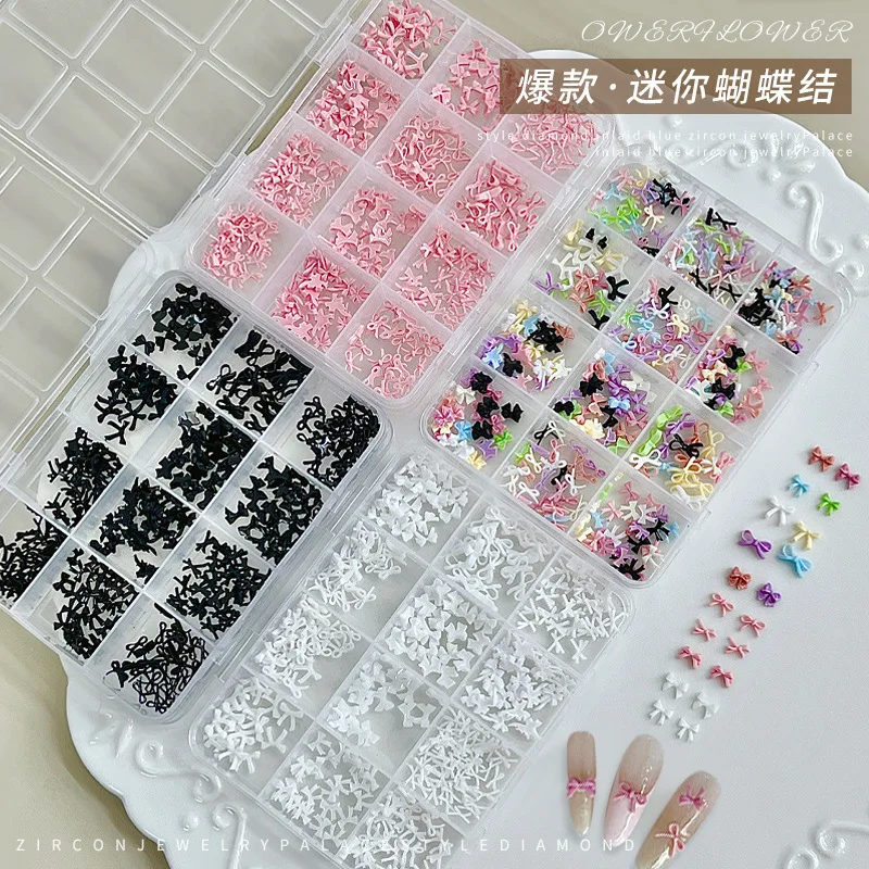 Fita de resina com laço branco puro, morango, cereja, bola de pérola, flor, estrela, rebite, acessórios de arte de unha, decoração, nova ferramenta de manicure