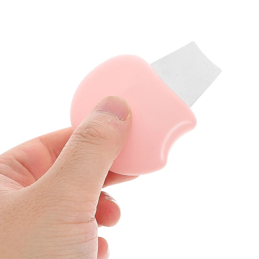 Roze Mini Draagbare Handleiding Black Head Remover Tool Gezichtsspatel Diepe Reiniging Huidschraper Thuisgebruik Gezicht Peeling Borstel