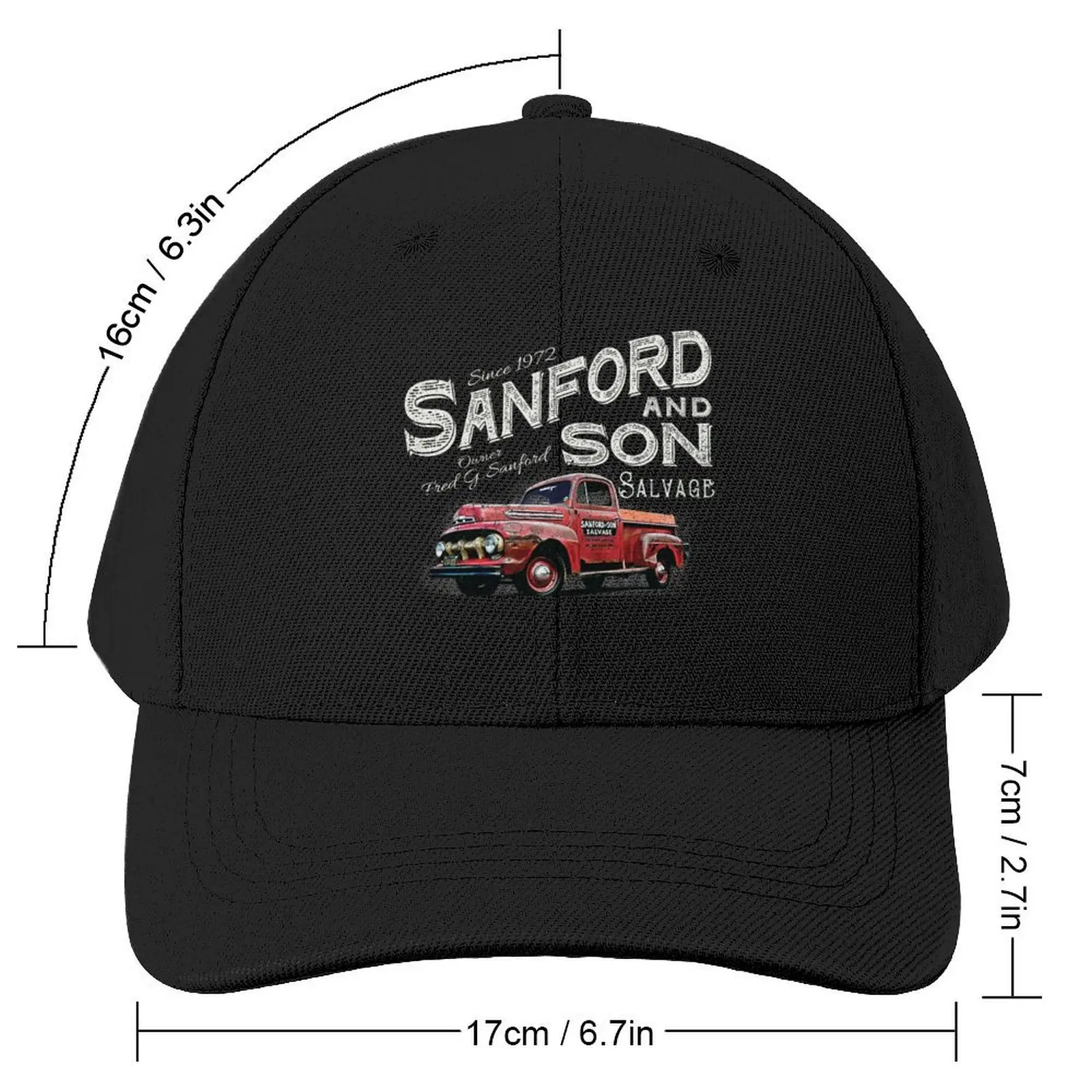 Sanford and Son We buy and Sell Junk Beat Up Red Truck Baseball Cap Designer Hat Uv Protection Solar Hat Men Hats Women's