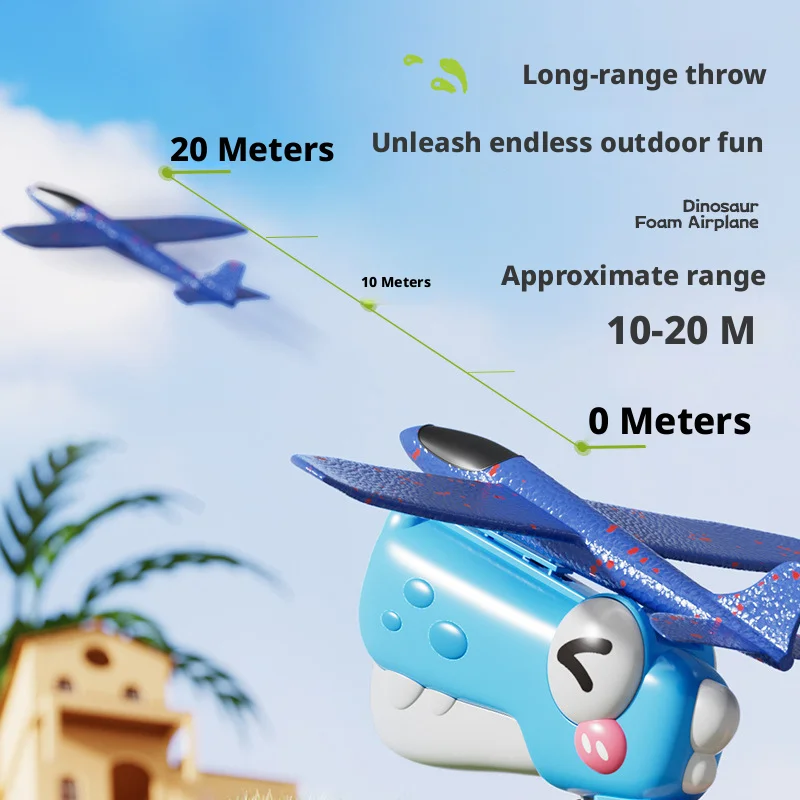 New Dinosaur Foam Airplane Lau - Catapult Launcher Toy 评论和价格