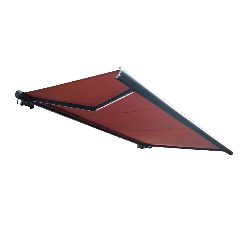 Electric telescopic awning full box folding automatic sunshade canopy courtyard balcony villa household rain and sun protection