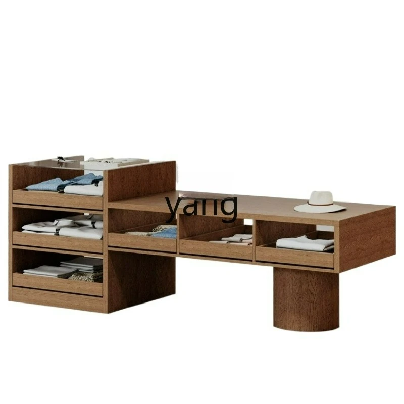 

LTT solid wood clothing store Nakashimadai special-shaped flowing water display cabinet