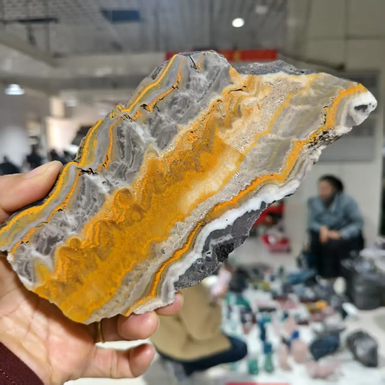 Natural Bumblebee Marine Jade Raw Stone,Slice, Quartz Crystal Yellow Rough Mineral Flake, Mineral, Spiritual Energy, Healing