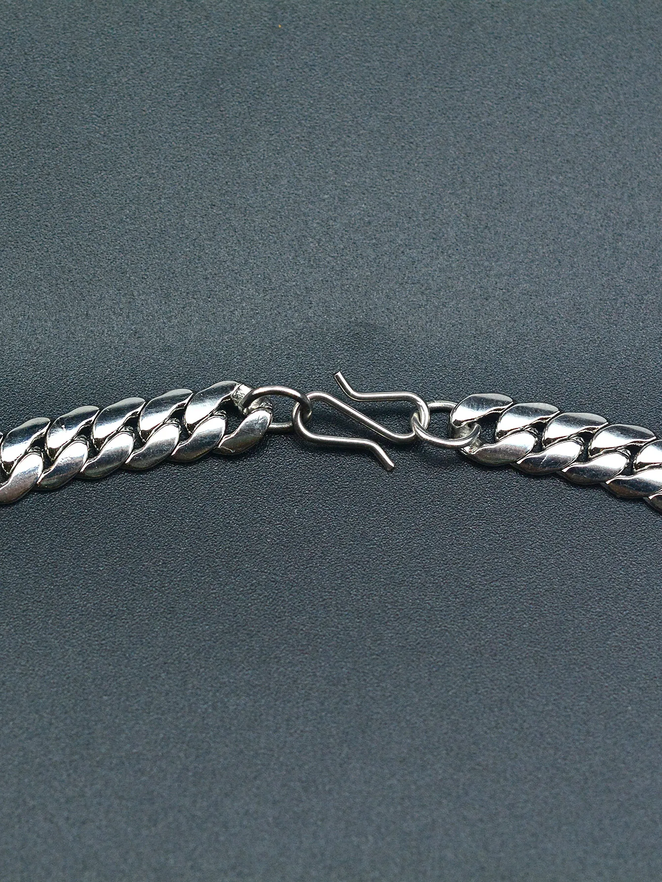 Classic Men mirror polished  18 inch 7.5 mm stainless steel Miami Cuban snake chain street dance choker Necklace