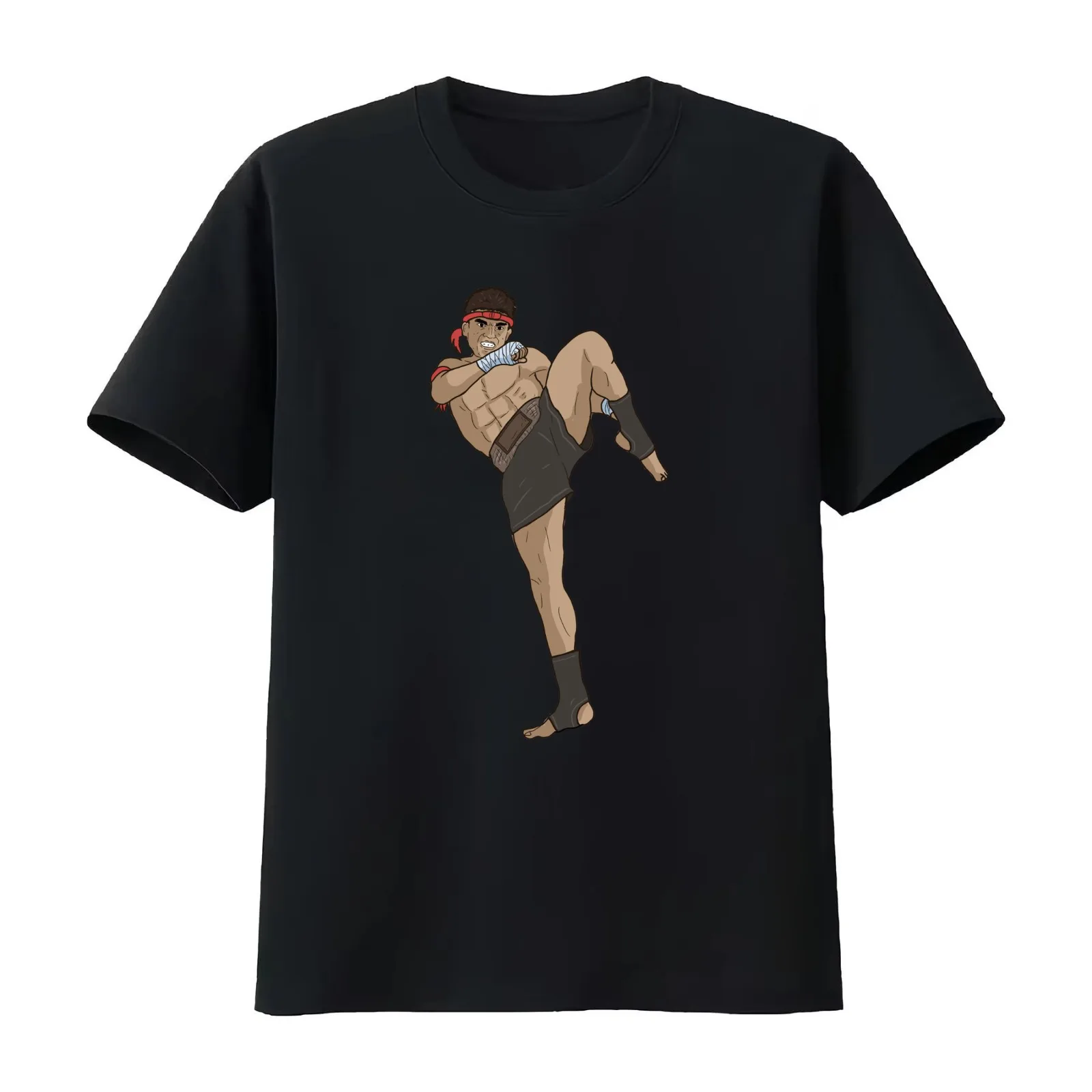 Muay Thai Boxing Martial Arts Fighting Kickboxing Thailand Culture T-Shirt Summer Casual Cotton Tee Oversized Streetwear Tops