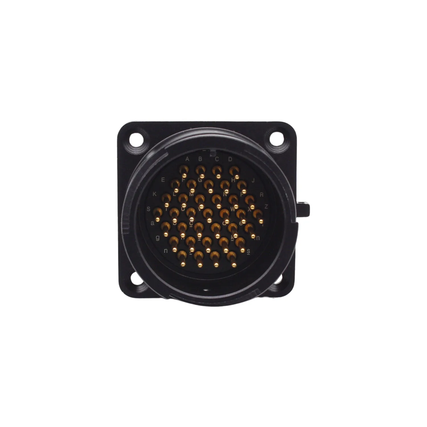 SINEMARCH 37 Pin Audio Connector Panel Mount Male Receptacle with Ramps Compatible with LK Syntax Ten47 Solder Contacts