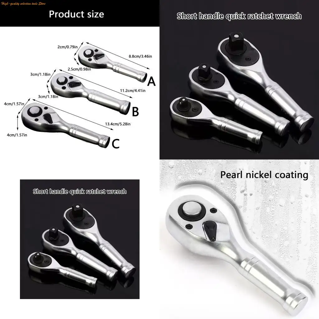 203F Compactly Ratcheting Wrench With 72Teeth For Mechanical Assembly Quick Fastening Durability Metal Tool For Confined Space