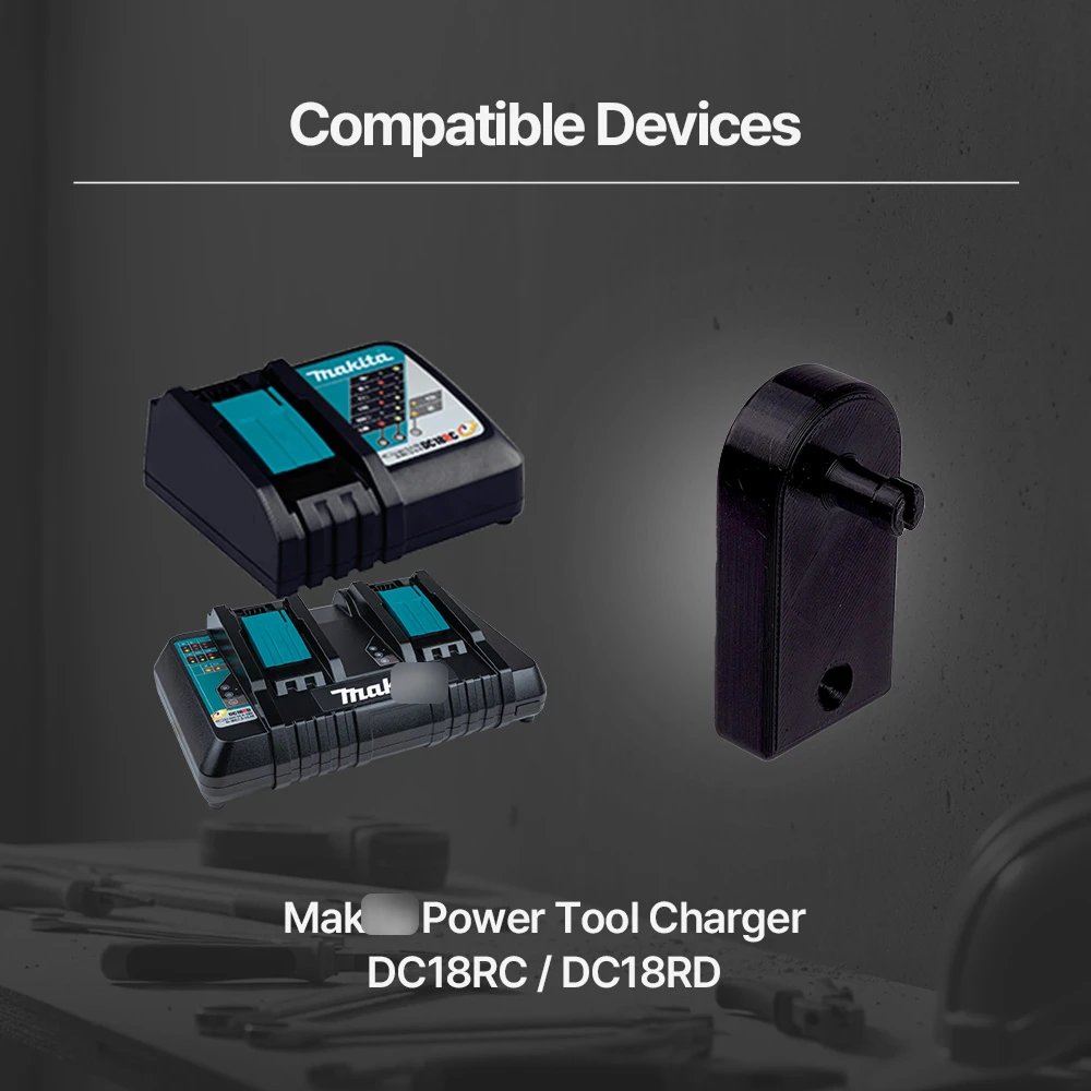 A Set of Four for Makita Charger Holder Vertical Storage Stand for Makita Tools Battery Charger Stand Organization Rack