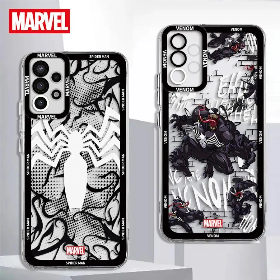 Marvel Venom Cover Case for Samsung Galaxy A35 A55A53 A54 A73 A34 A33 A25 A24 A13 A14 A15 Clear Soft Shell