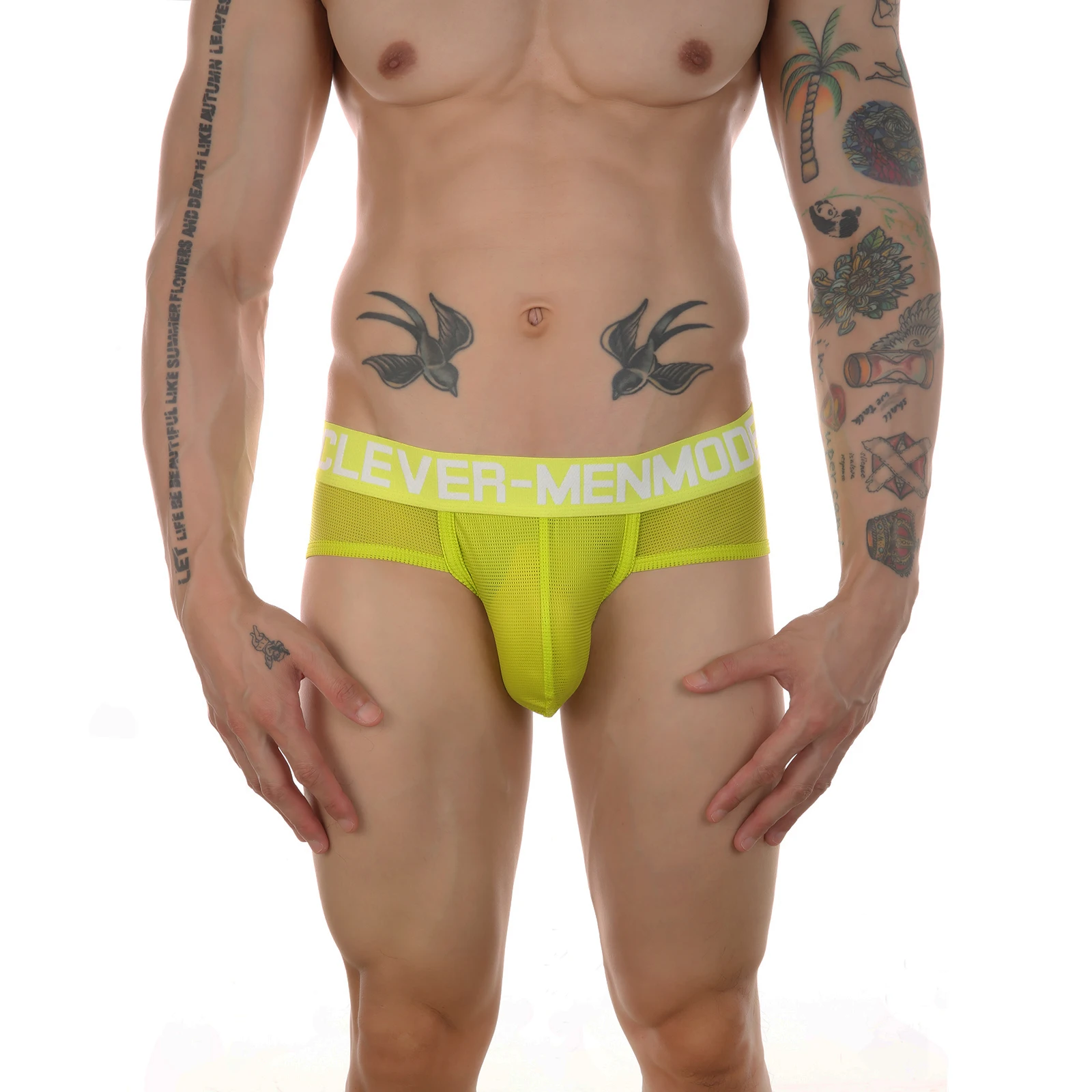 Men Briefs Mesh Underwear Sexy Man Ultra Thin Bulge Penis Pouch Underpants Cueca Hombre Slips Lingerie Panties