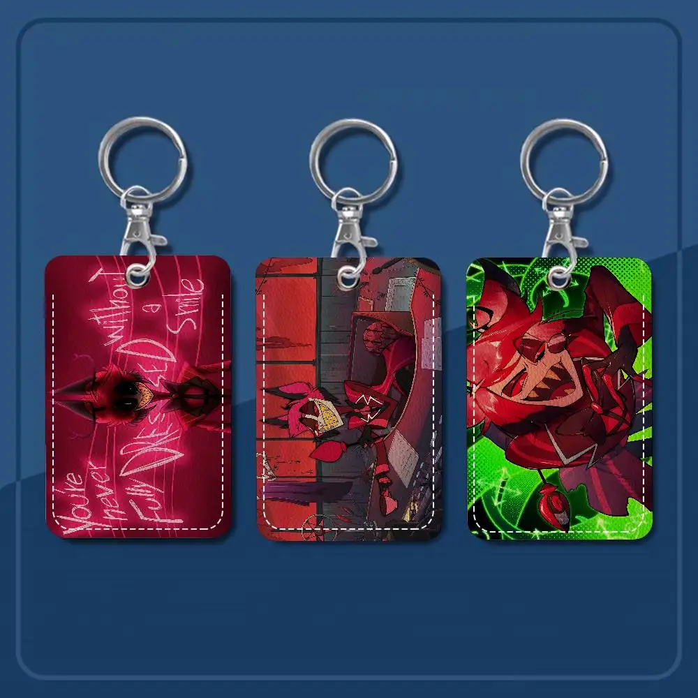 Popular A-Alastor H-Hazbin H-Hotel 1pc INS Creative Cartoon Student Campus Card Holder For Meal Card, Bus Card, Work Card, Etc