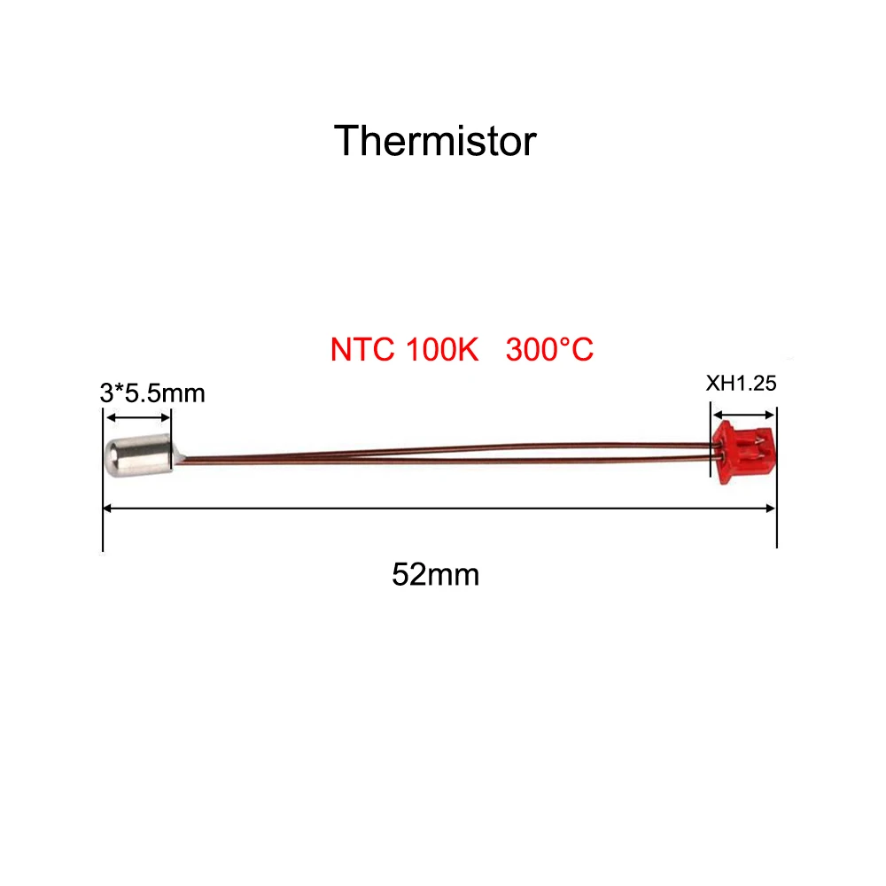 For Creality Ender 3 S1 Thermistor Heating Tube 3D Printer Hotend Cartridge Heater 24V 50W Accessories for Ender 3 S1/ S1 Pro view 3