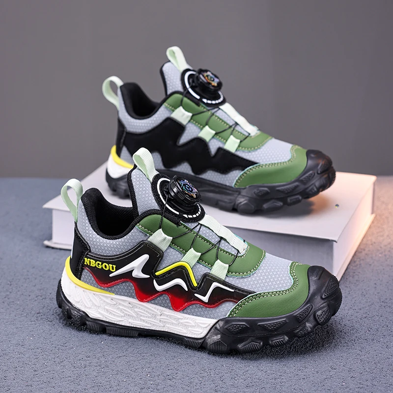 

New Knob Running Shoes Child Anti-Slip Platform Sports Shoes For Boy Trainers Comfort Autumn Children's Sneakers zapatos nina