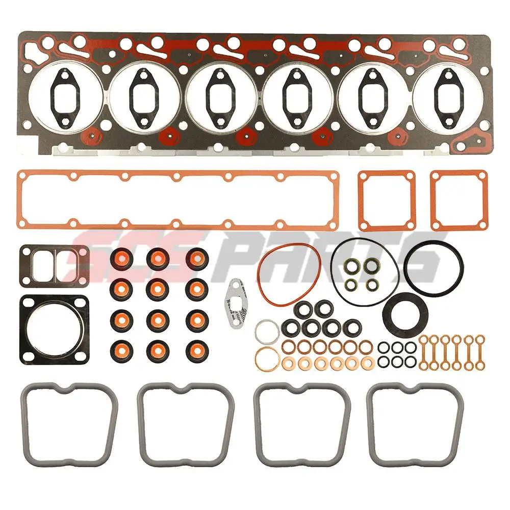 

3804897 3802025 3802026 3802226 3802243 3802363 Комплект верхних прокладок двигателя для двигателя Cummins 6BT5.9