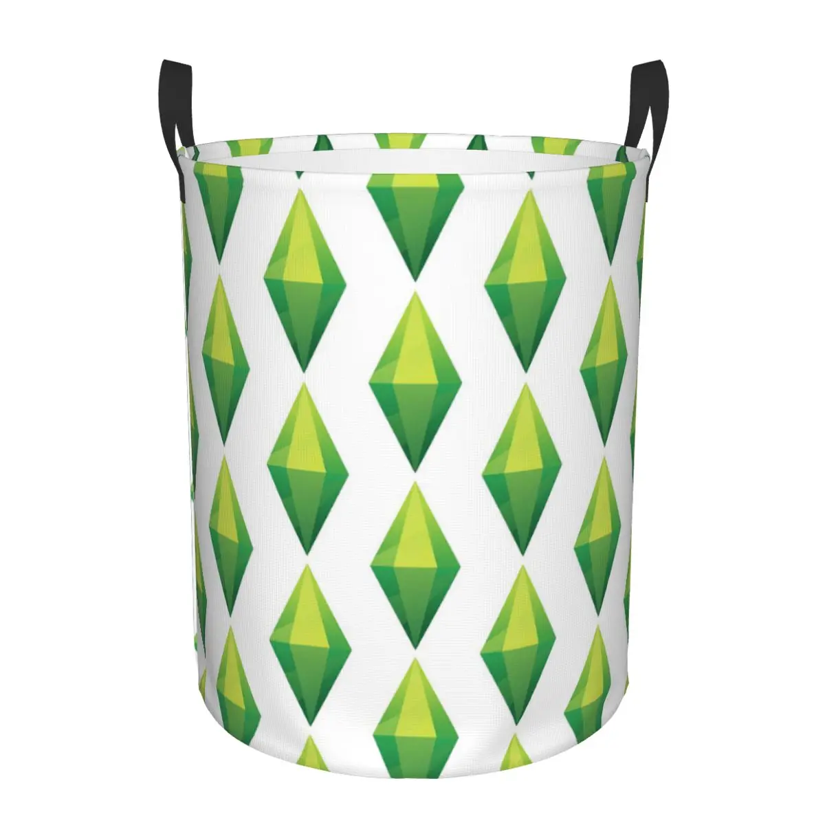 سلال الغسيل القذرة Sims 4 Plumbob قابلة للطي كبيرة مقاومة للماء ملابس أشتات سلة للمنزل للأطفال