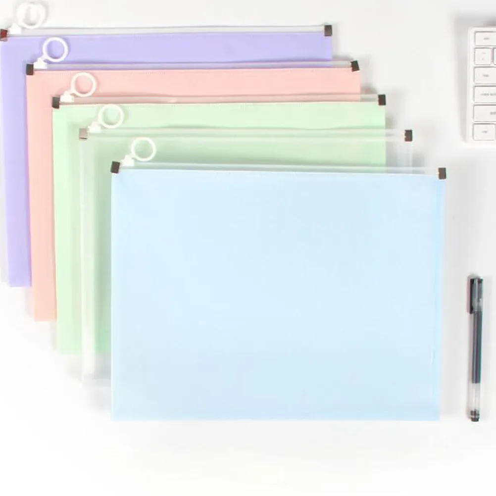 

5 шт., пенал большой вместимости на молнии, износостойкий, легкий, для канцелярских принадлежностей, для студентов, учителей, офиса